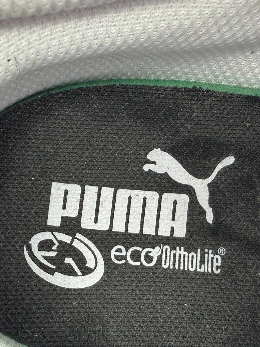 Puma ecoOrthoLite Men’s White Leather Lace-Up Sneakers